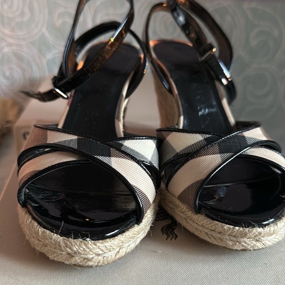 Burberry Black Criss Cross Espadrille - Picture 8 of 9